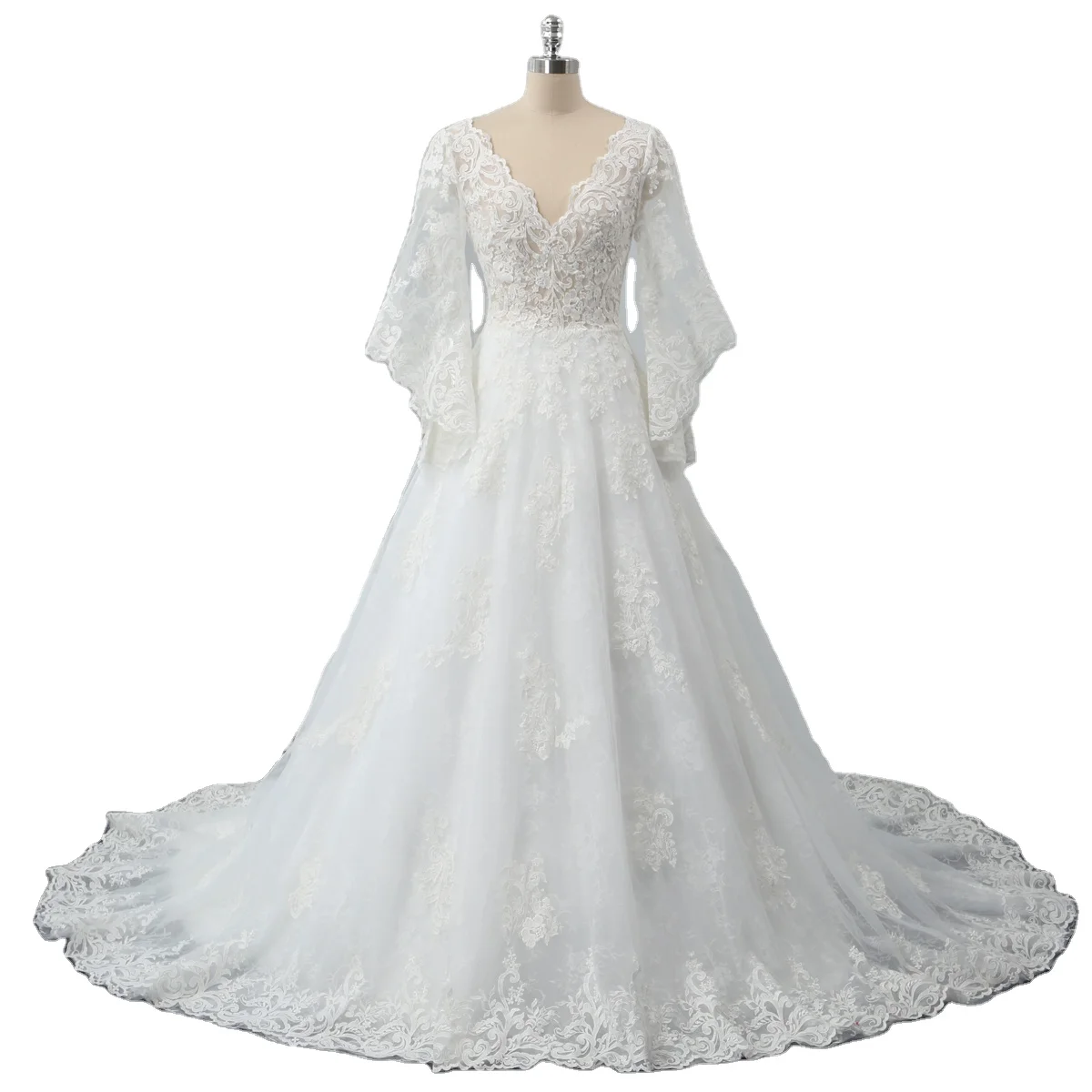 2024 Elegant Woman Beauty Bridal A Line Lace Wedding Dress Real Photo quinceanera dresses bridal dress for women