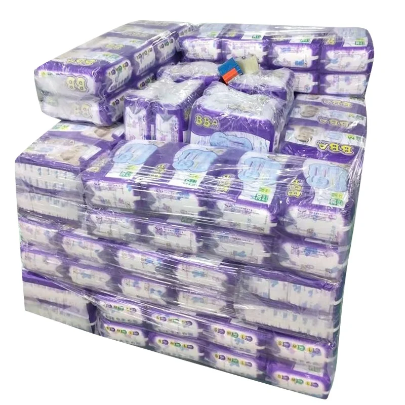 Hot Selling Cotton Ring-waist Baby Diapers Production Line Disposable Baby Diapers Customized Available