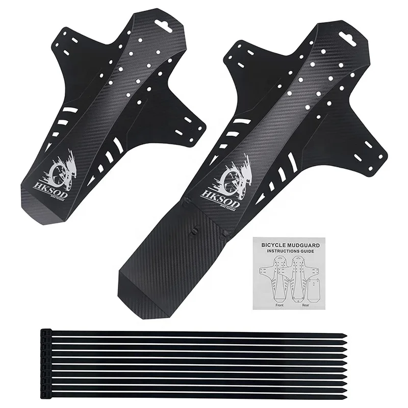 Удлиненные и расширенные передние/задние грязезащитные Крылья из углеродного волокна для горного и дорожного велосипеда, набор велосипедных грязезащитных крыльев, 2 шт.