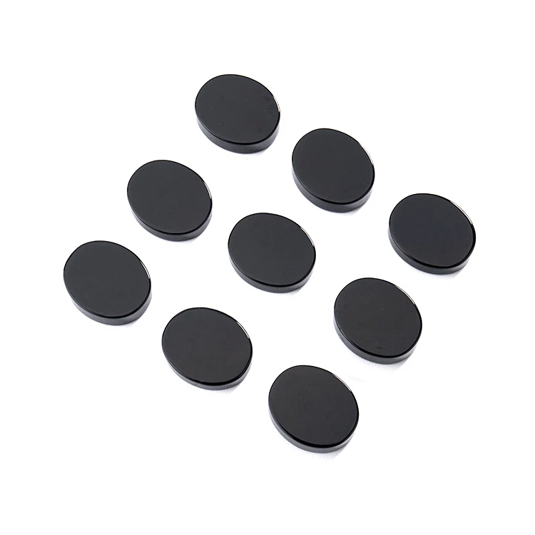 Slice Oval Shape Black Agate Onyx Jewelry Gemstone Suitable For Ring Earring