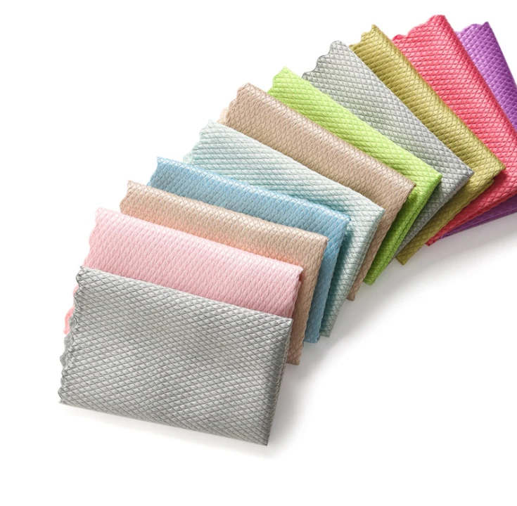 
Microfiber Woven Furniture Mirofibet Cleaning Cloth Towel Lint Free Water Absorbed Non Scratched Glass Wipes 