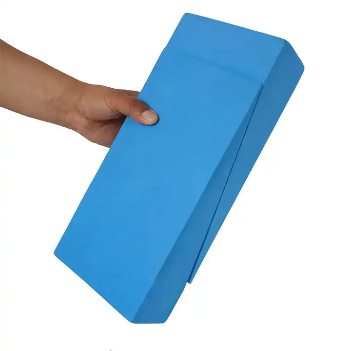 high density premium eco friendly custom color anti-slip eva foam yoga squat block wedge wholesale with logo