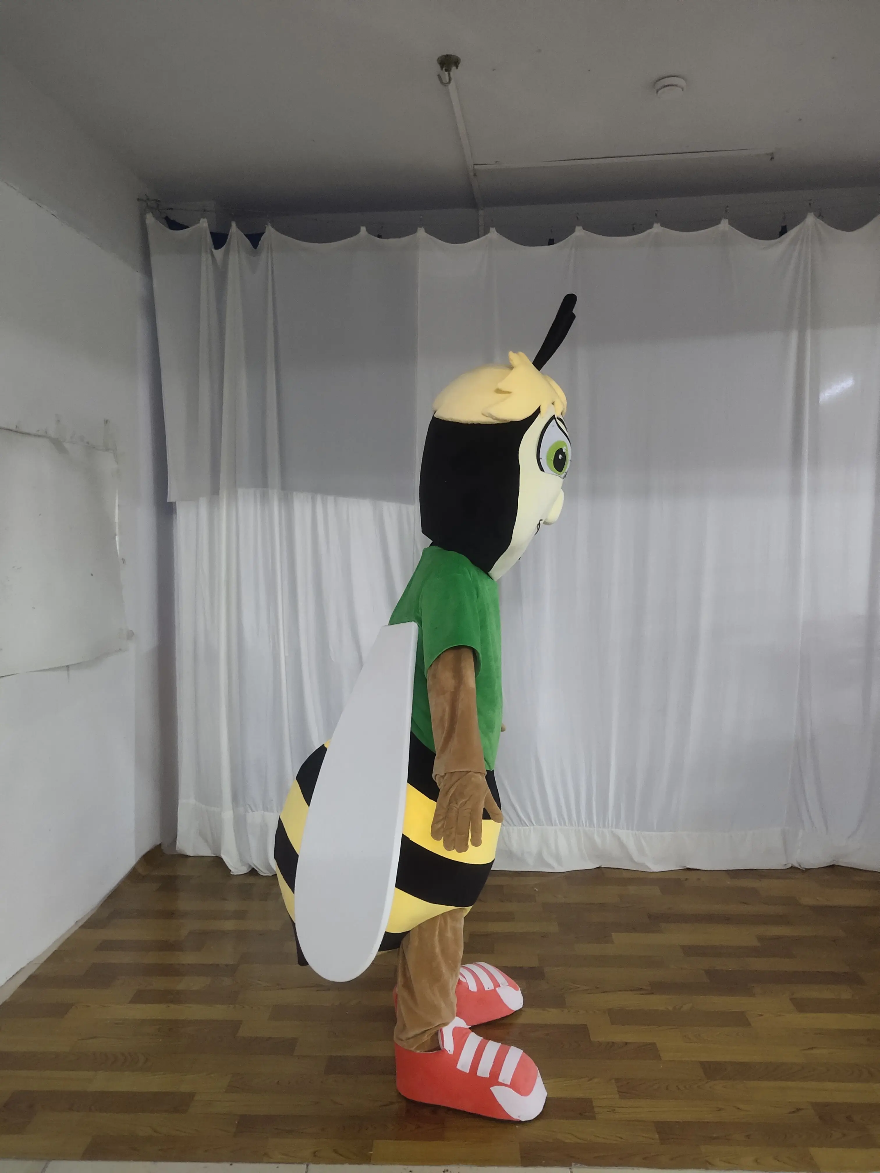 Human walking fursuit Custom made bee costume mascot for adult