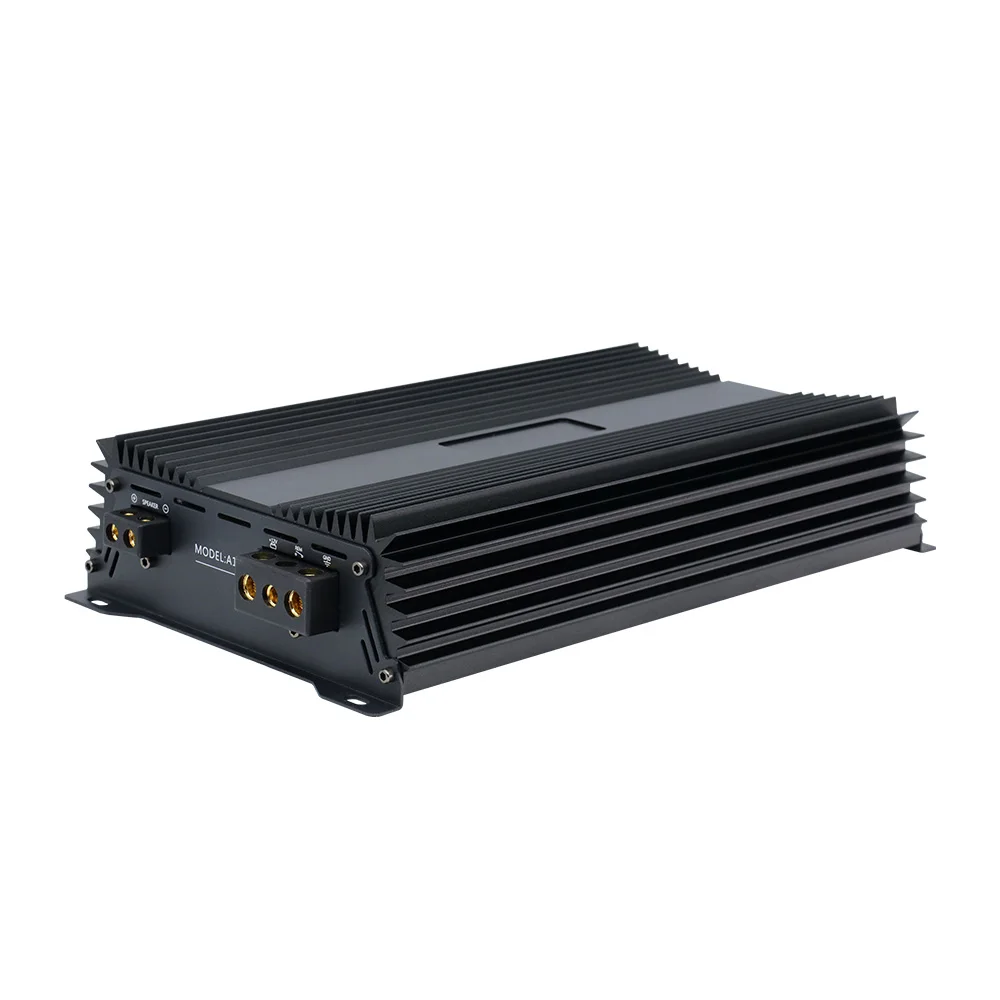 Factory Price Class D 1Channel 800W rms Car Power Amplifier For Car Audio System A1