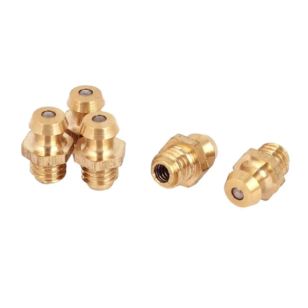Hot sell different type brass nipples fitting straight alemite grease nipple fittings grease gun nipple for cars
