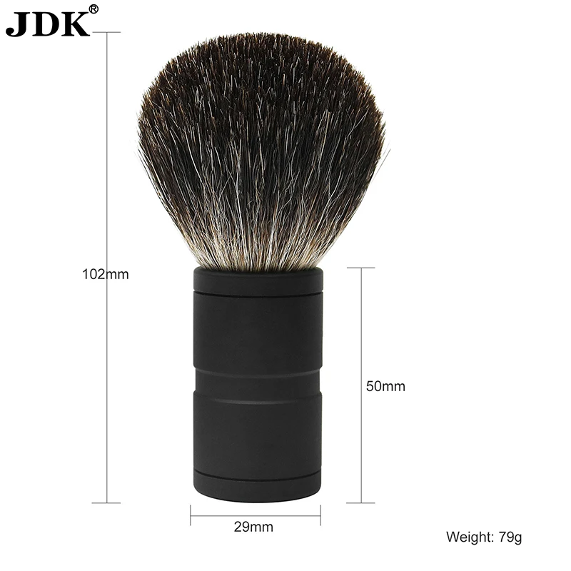 JDK Factory Price Premium Mesh Aluminum Handle Wet Shave Badger Hair Shaving Brush