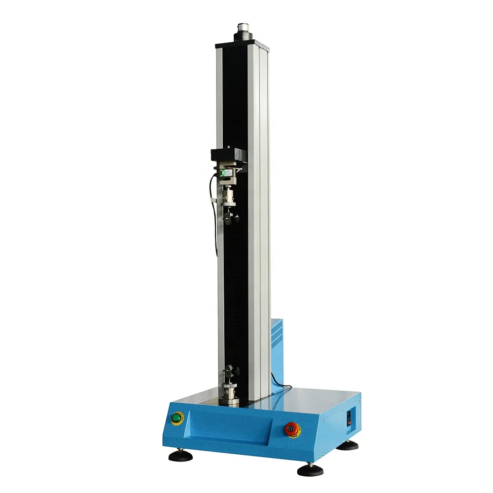 1KN Single Column Computer Control Electromechanical Test Equipment Laboratory Testing Machines With Manual Fixtures
