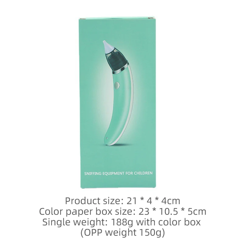 Nasal aspirator Food grade silicone material Rechargeable Electric Nasal Aspirator Vacuum for Babies baby nasal aspirator