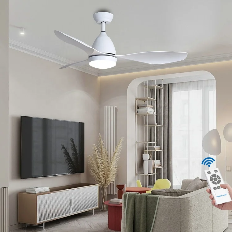 ESC LIGHTING chandelier fan ceiling fan light dc inverter 48 inch 5 speed ceiling fan for restaurant