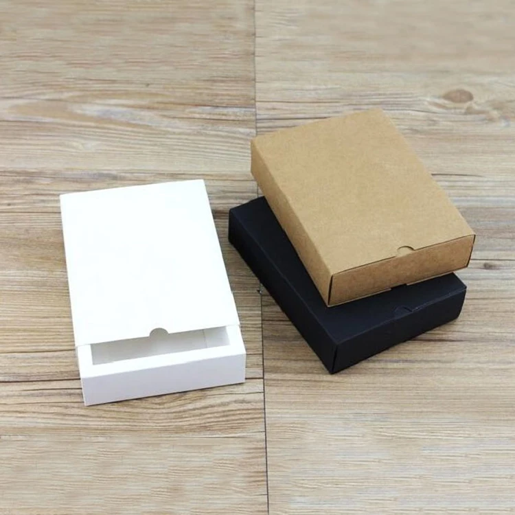 2020 factory custom logo cheap ivory paper packaging gift cake food packaging craft kraft paper drawer box