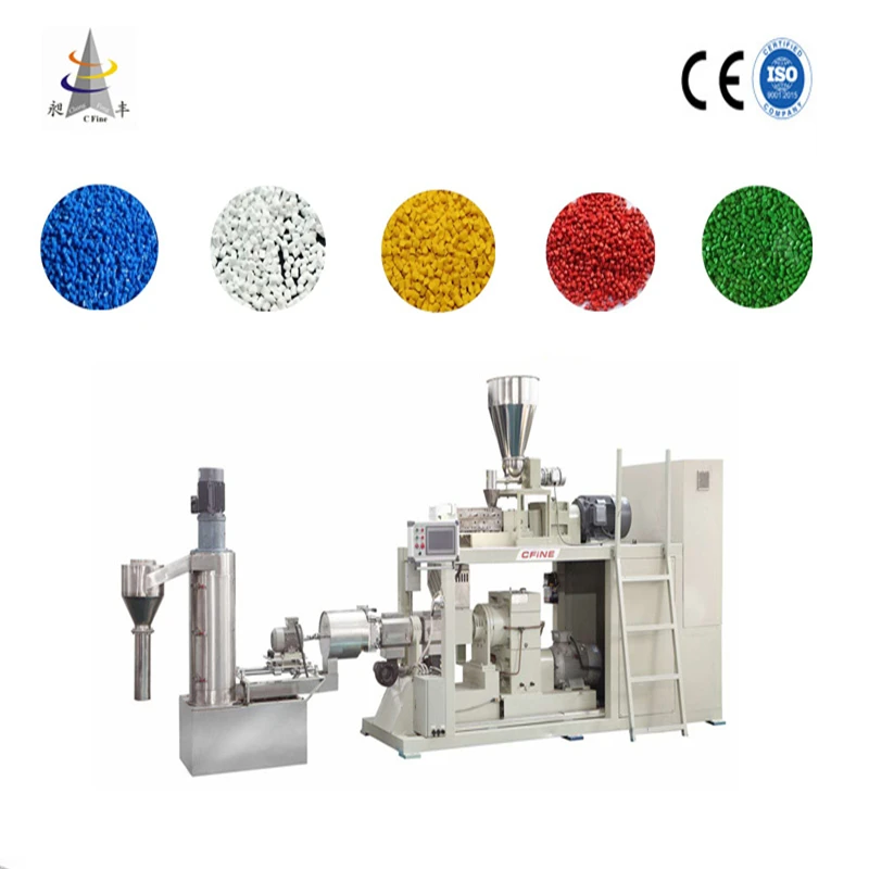 CF-85 Continuous compounding PE With Tio2 master batch mixer and  pelletizer system