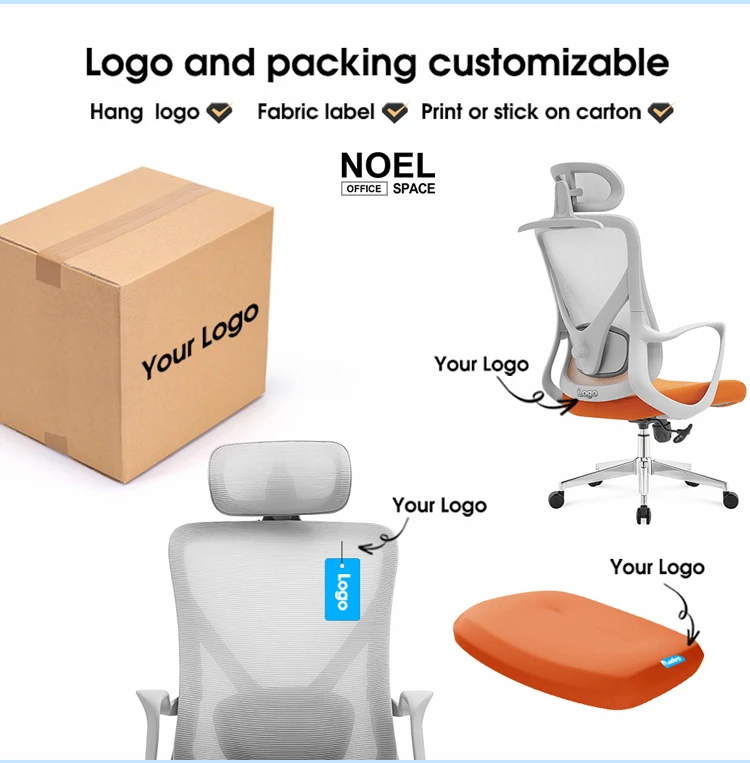 NOEL Wholesale Simple High Back Office Chair Modern silla ejecutiva de oficina Adjustable Swivel Computer Chairs For staff