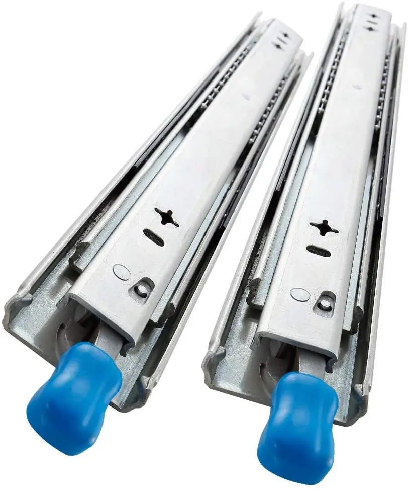 Сверхмощные нагрузки 250 фунтов, стальные полные удлинители, шарикоподшипники для выдвижных ящиков с замковыми направляющими, боковое Крепление