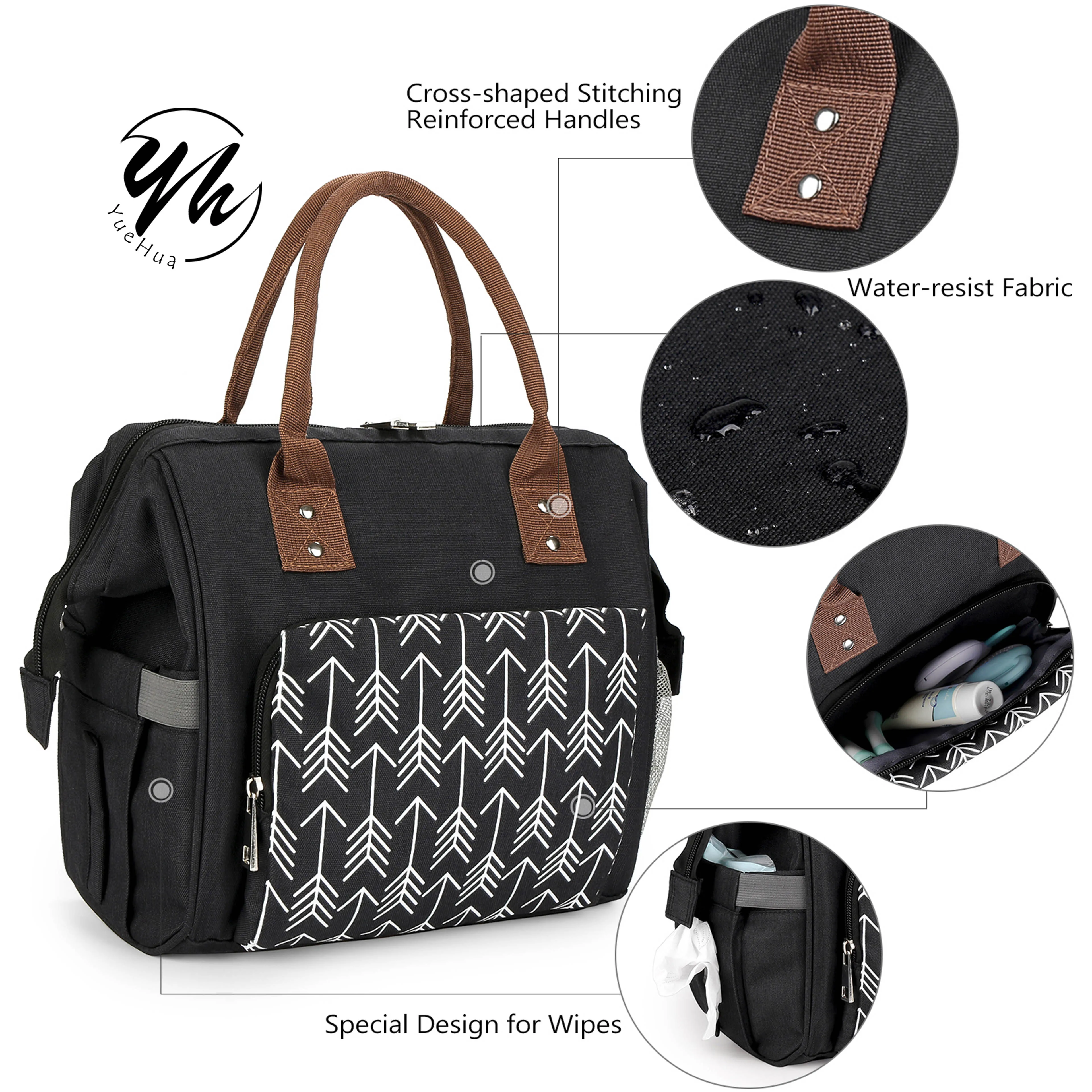 Factories Price Oxford Drink Can Cooler Lunch Tote Box Bag Portable Outdoor Mom Baby Lunch Bags For Work Picnic Shopping