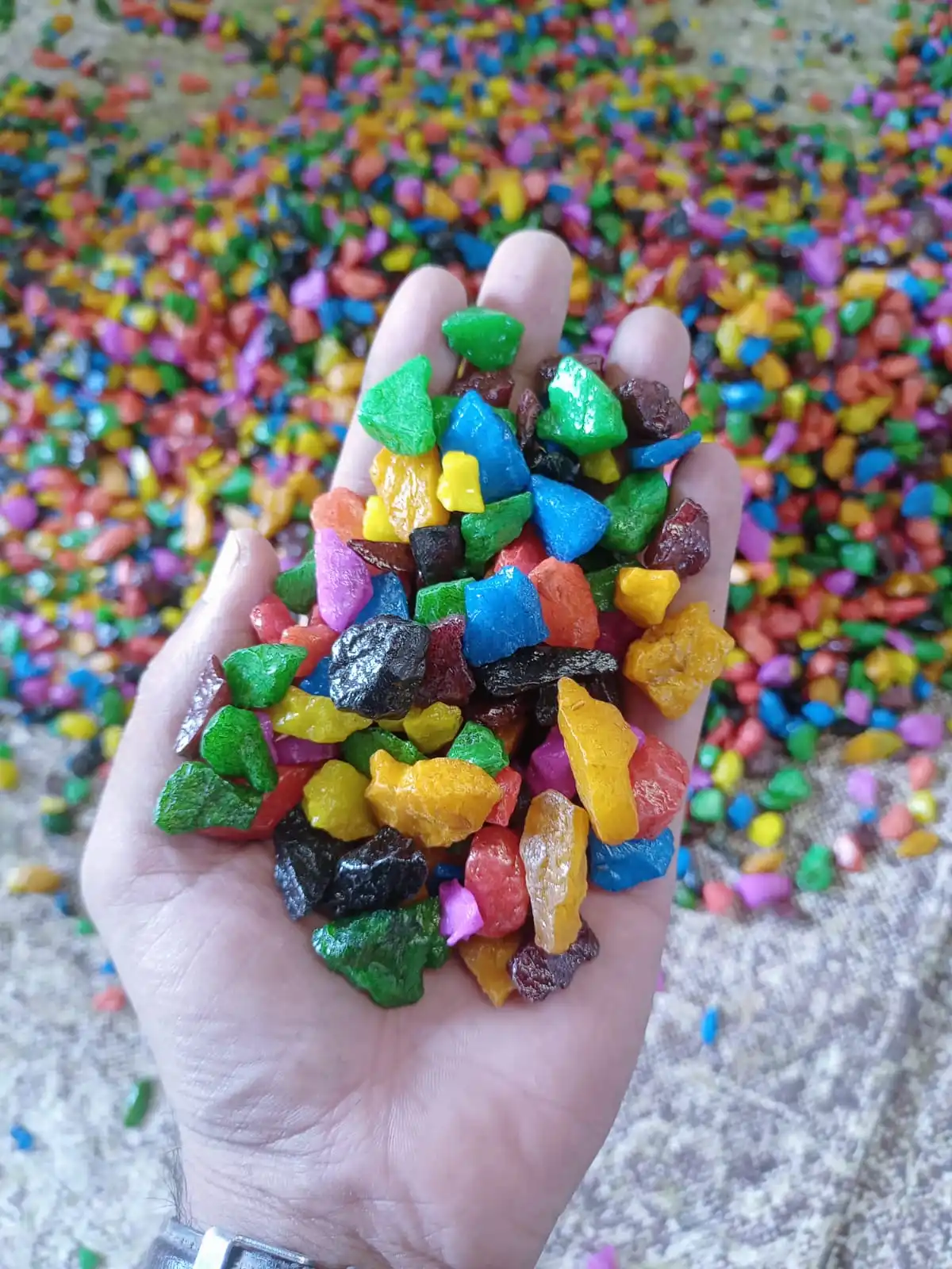 Aquarium fish tank for best 5 color mixer agate stone chips water wash round crushed stone gravels special smaller pebbles price