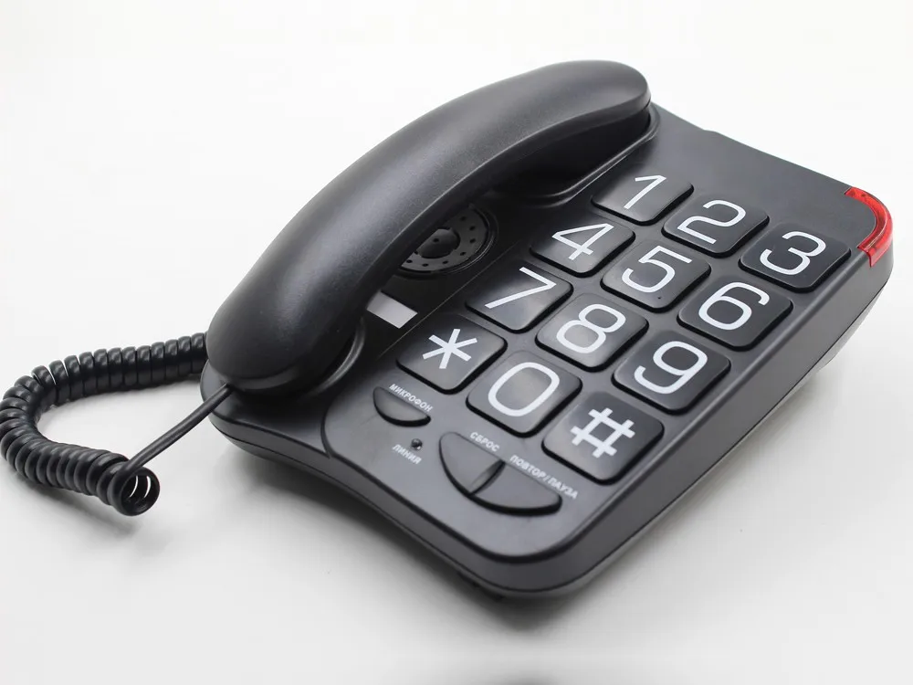 Big button number telephone landline corded phone for elderly house