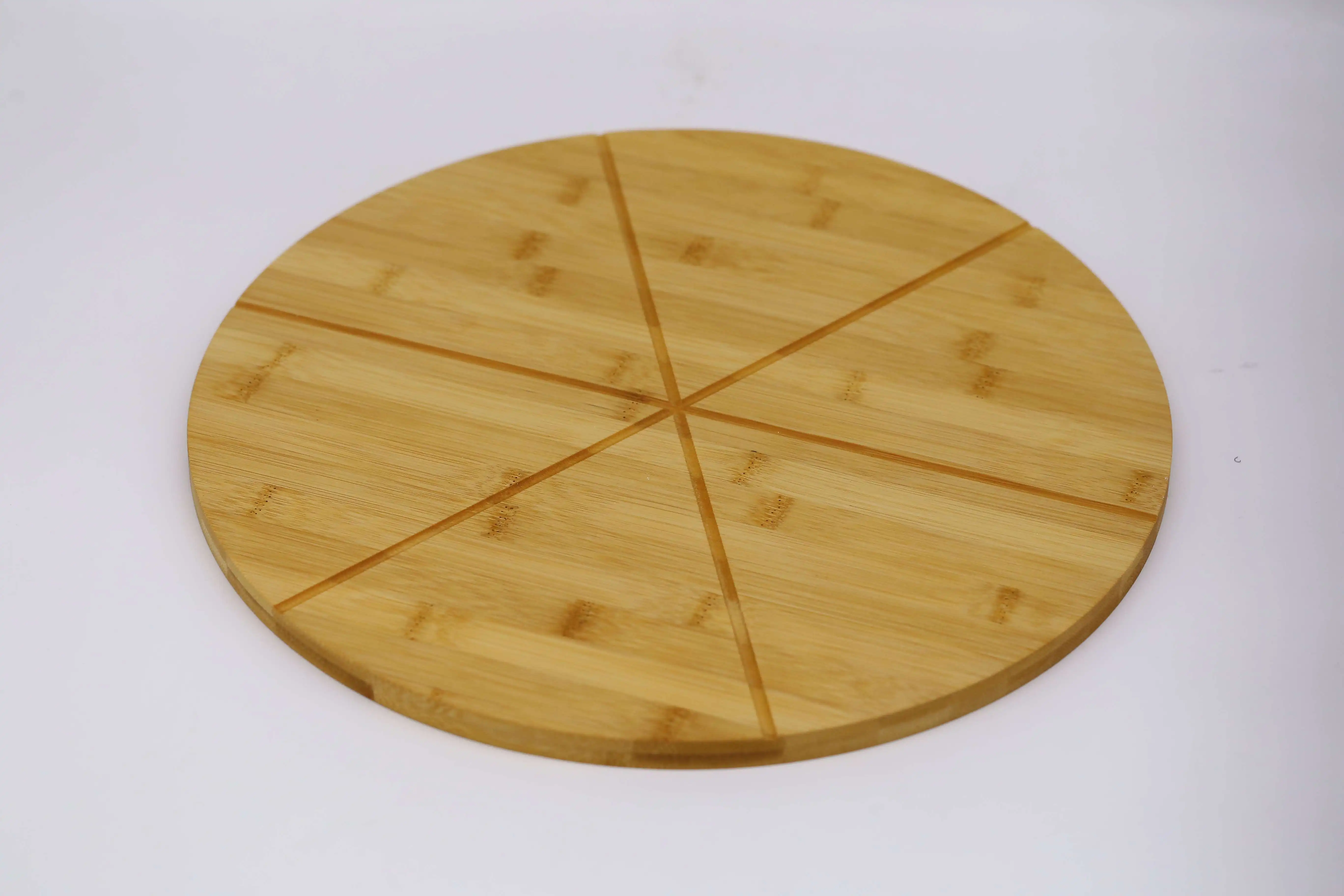 
Round bamboo wooden pizza board with groove ,natural bamboo serving cheese bread board 