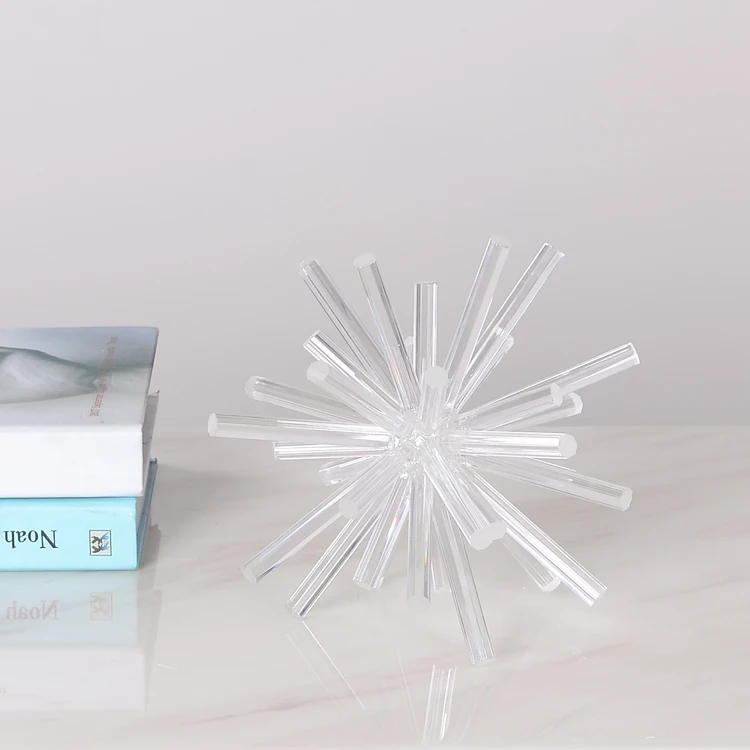 DECORATIVE GLASS OBJECT INTERIOR DESKTOP HOME DECOR ACCENT