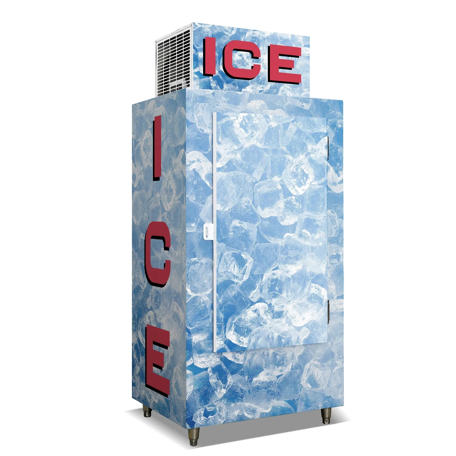 Foshan Ice Cube Machine Outdoor Ice With logo Air Cooler Anti Fog Freezer For Sale