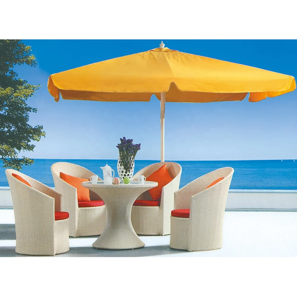 Factory price Outdoor circular round patio furniture set garden dining set rattan garden set