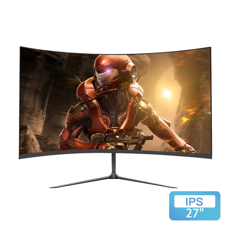 Super Thin R1000 Gaming Monitors Computer Pc 240hz 165hz 27 Inch 1080p 2k Led Curved Monitor