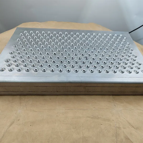 Aluminum stainless steel grip strut stair tread anti slip dimple plate for ladder rungs