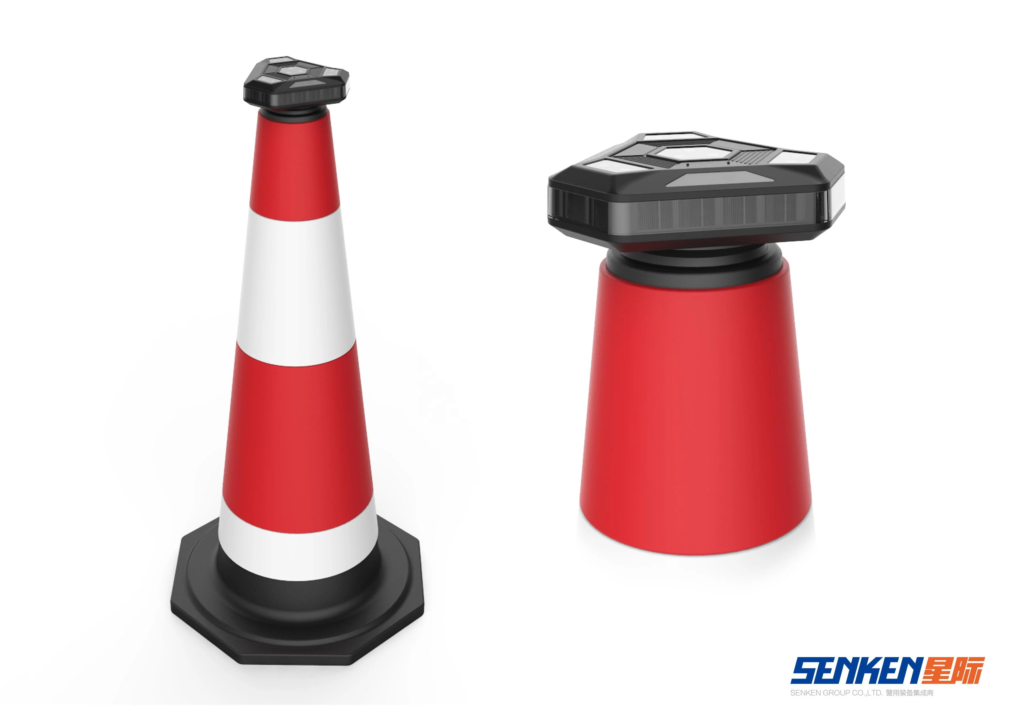 SENKEN led Traffic Warning Road Emergency Vehicle Flare Safety Portable Flares Flashing LED Warning Light with Magnet base