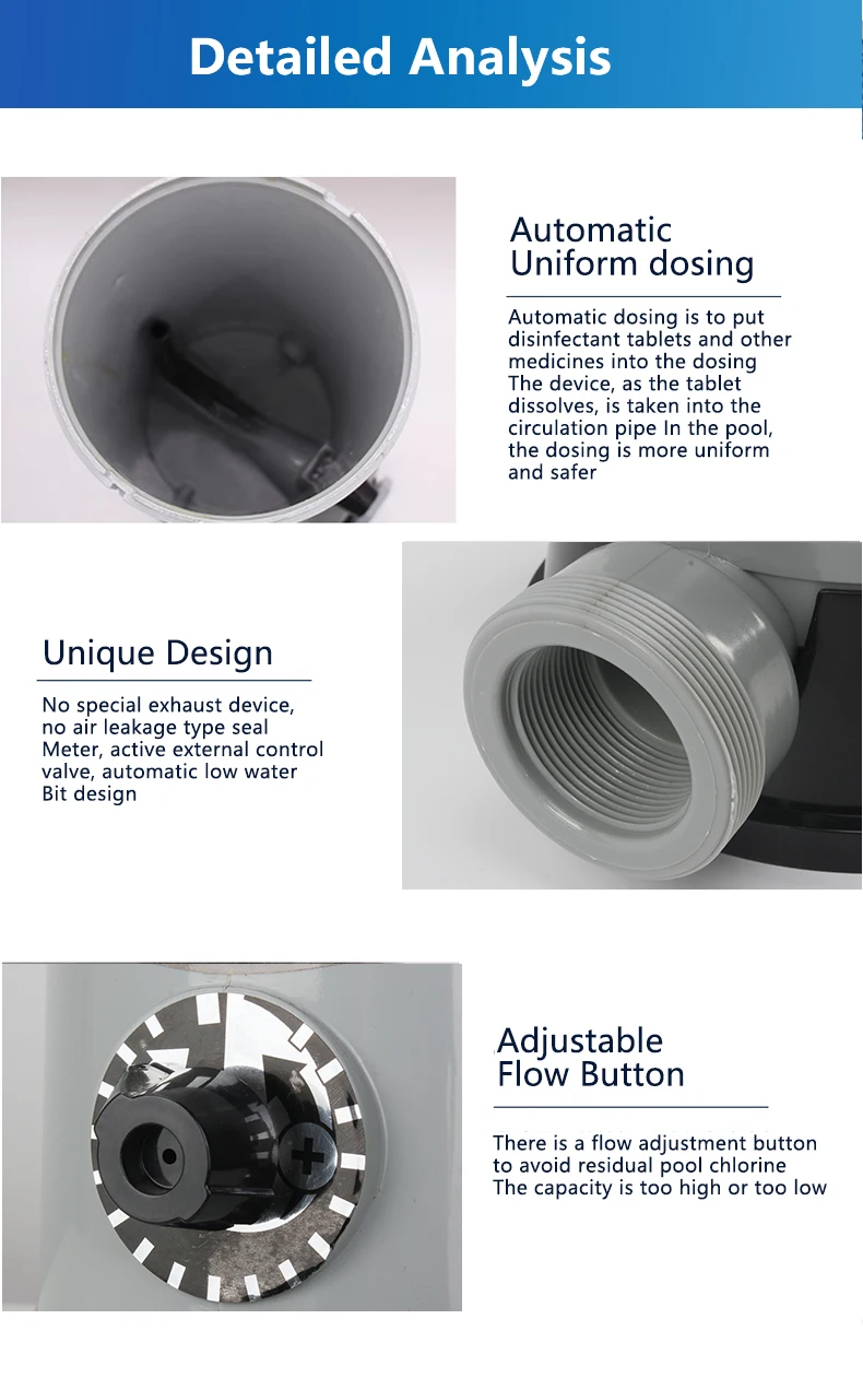 Swimming Pool Chlorine Dispenser Chlorine Tablet Chlorine Feeder