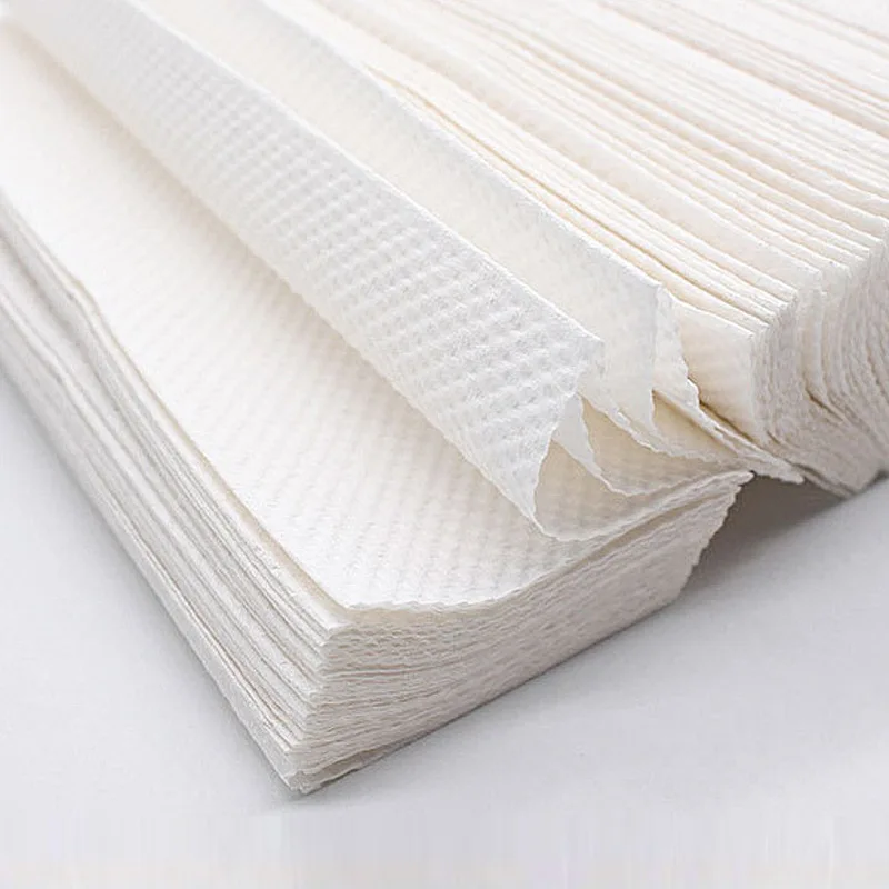 Wholesale virgin pulp v 150 1ply hand paper towels unscented embossing industrial paper hand towels