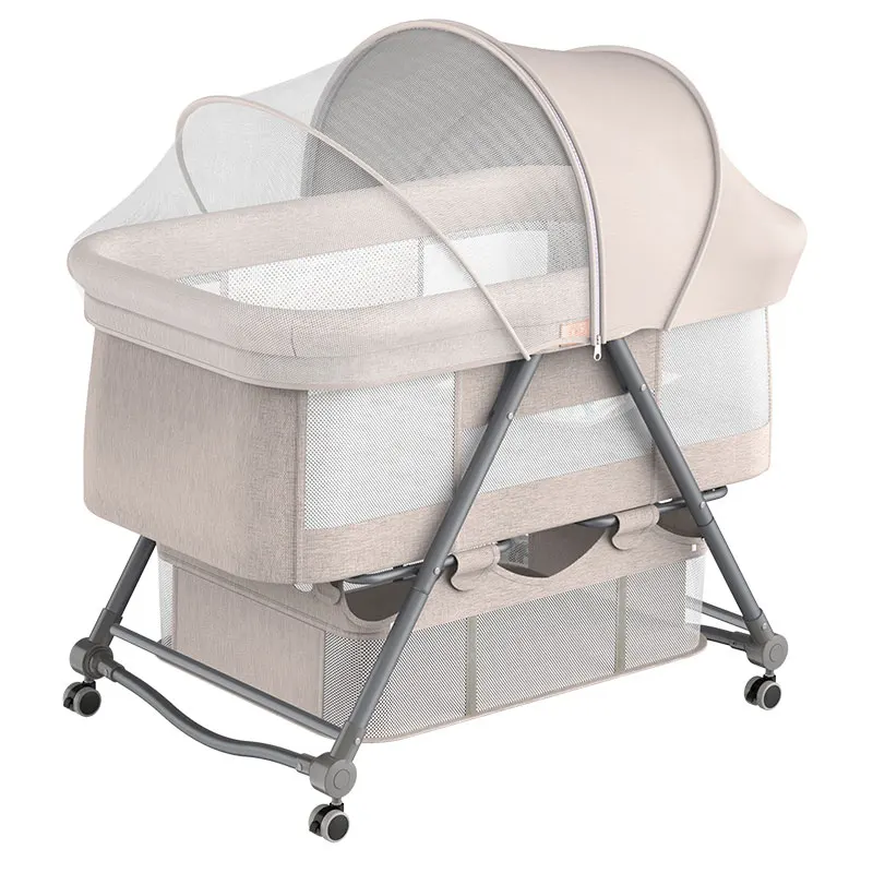 Newborn Swinging Baby crib can be moved Cheap Price Cot Portable Baby Carry Cot For baby bed