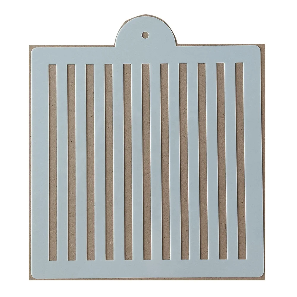 China wholesale laser cutting food grade big custom make cookie decorating cake stencils