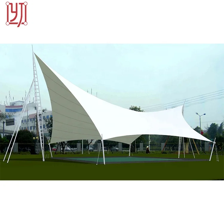 New wholesale steel frame marquee tensile membrane structure umbrella sunshade tent