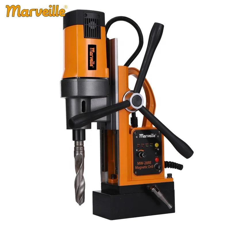 Marveille MW-28RE Heavy heavy Double holes type 40mm Magnetic Drill on Tube and Pipe Drilling magnet long rectangle drilled