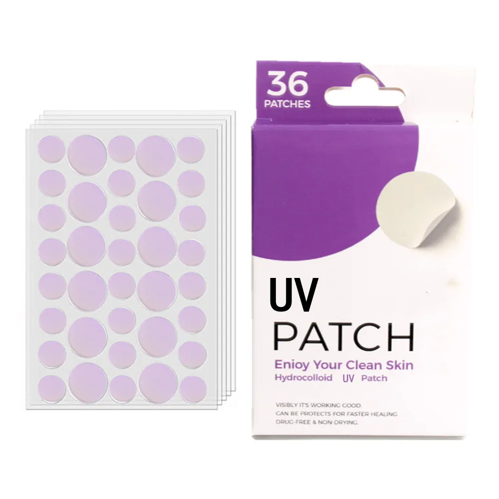 Free Sample Adhesive Color Changing Custom Waterproof Uv Patch Indicator Sticker With Spf Sensing