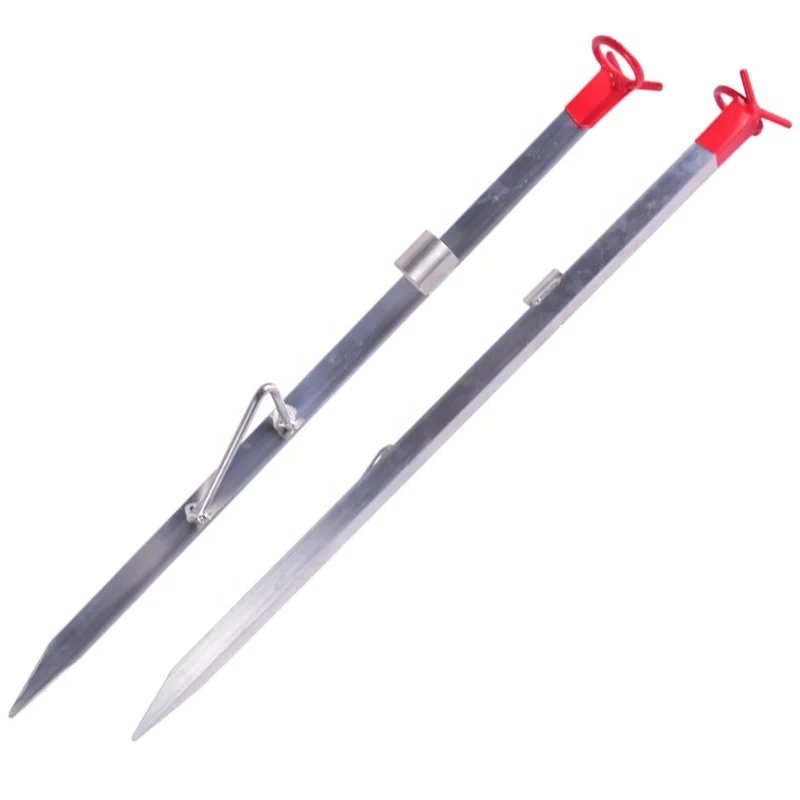 Custom Fishing Accessories Aluminum Fishing Rod Cannula Metal Beach Rod Holder Stand Aluminum Fishing Rod Sand Spike