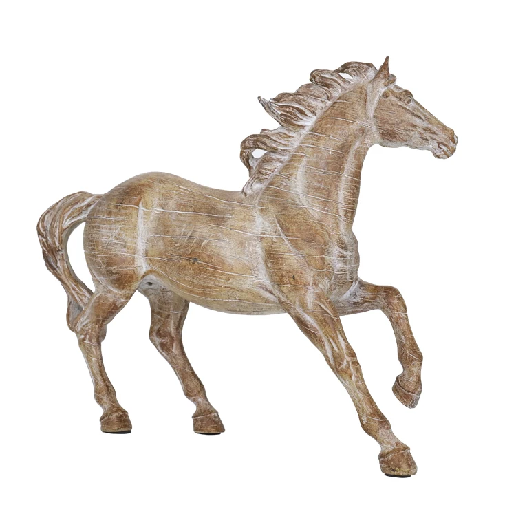 Resin horse, brown running horse ornaments, custom animal ornaments