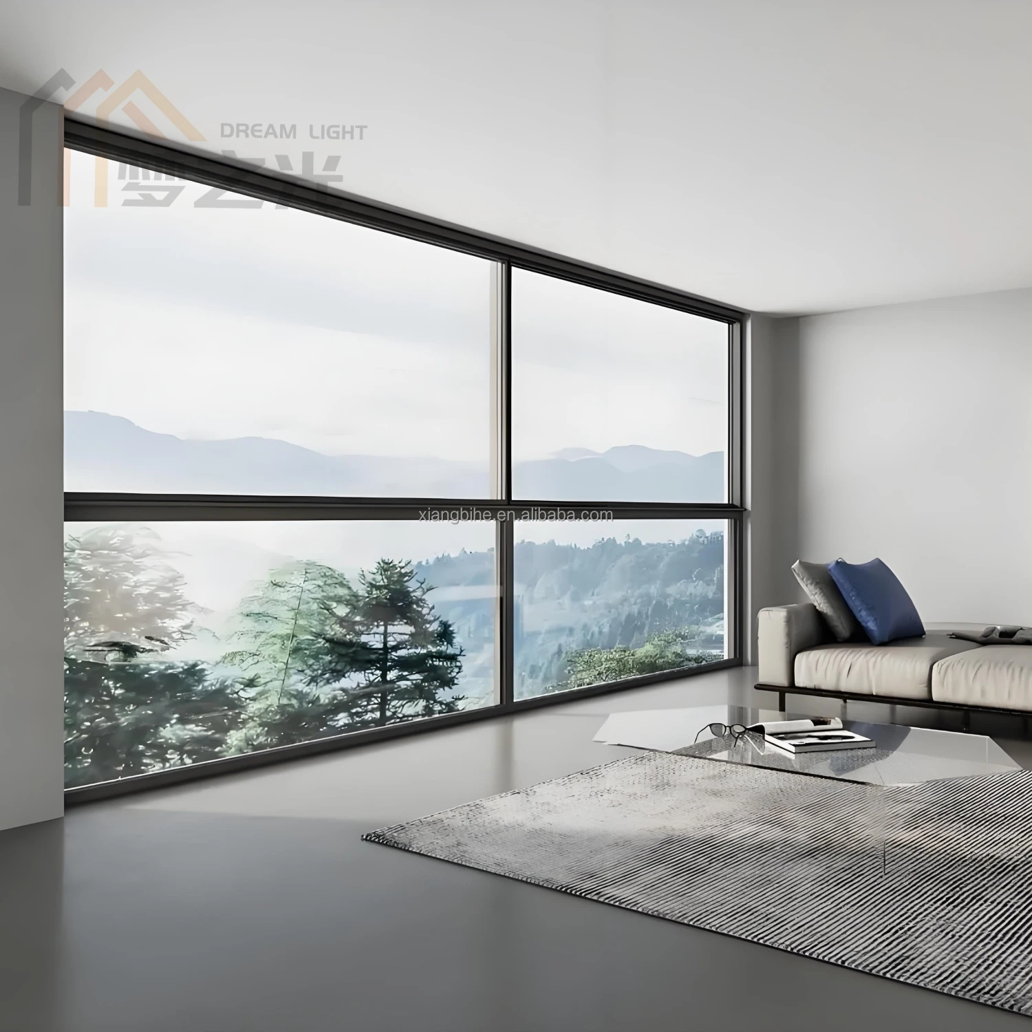 Intelligent voice control window slide casement window for house