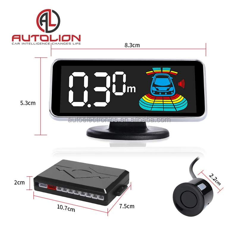 Manufacture china ultrasonic LCD display car reversing radar parking sensor system