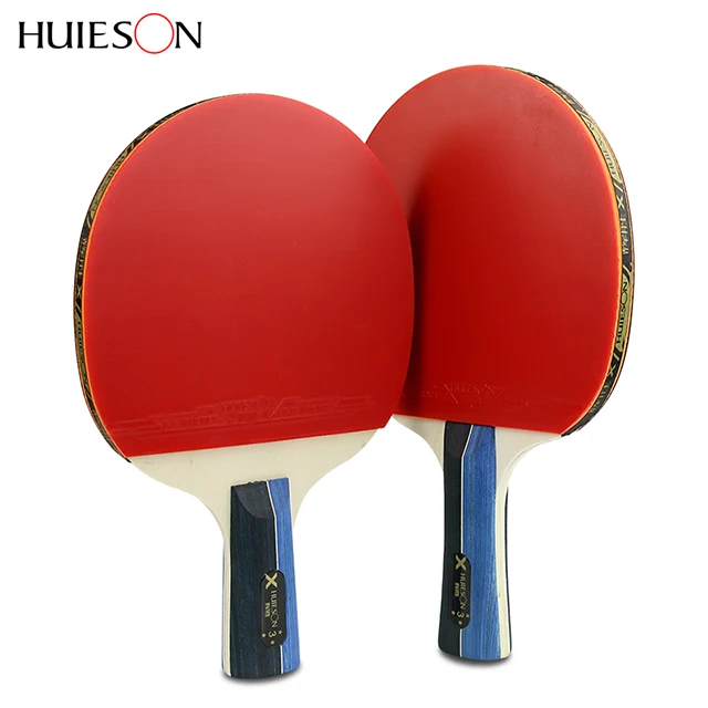 
HUIESON OEM Cheap Professional Custom 3 Star Ping Pong Set Paddle Table Tennis Racket 