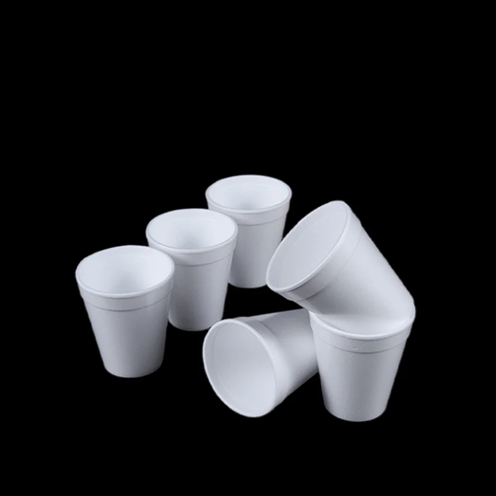 Wholesale 12oz Foam Drinking Cups Custom Printed Coffee Paper Cup Disposable Thick Styrofoam EPS Hot Milk Tea Water Cups
