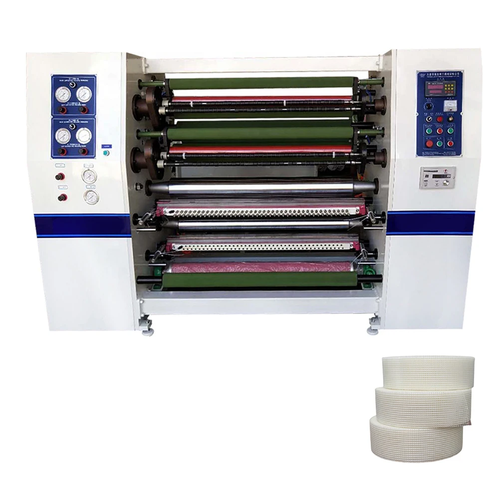 Automatic tension control system medical tape making fabric tape slitter and rewinder machine
