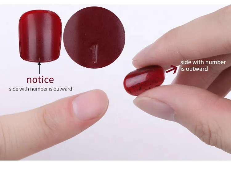 Pack Of 24pcs Pure Color Press on Matte False Nails Art Sharp Square Artificial Fingernails Nails Tips