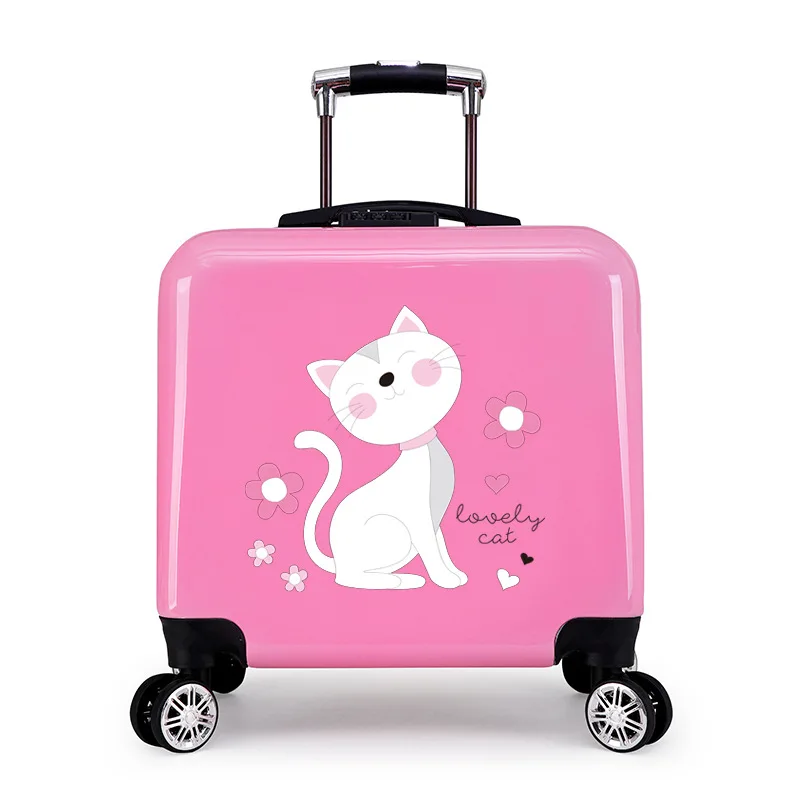 ABS PC luggage hard shell printed suitcase travel luggage bags for kids or children