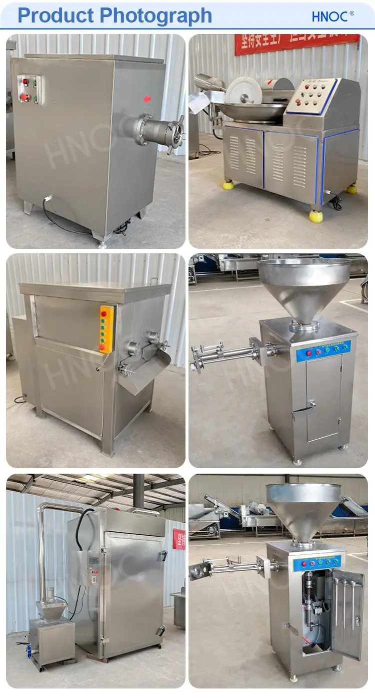 HNOC The Cheapest Sausage Salami Make Machine Pneumatic Sausage Filler Automatic Sausage Production Line Small Scale