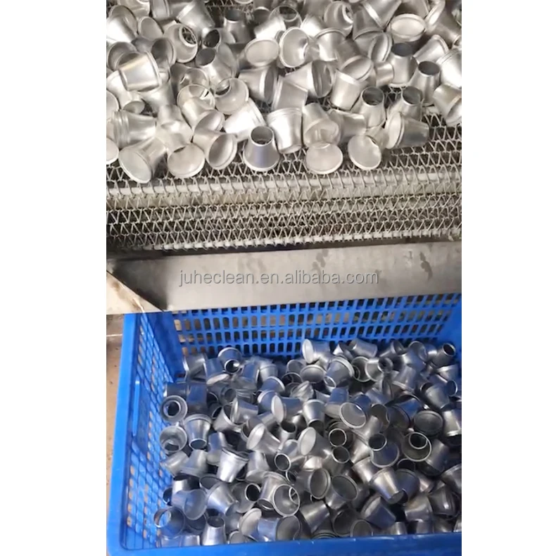 automated conveyor washer ultrasonic cleaning machine for stamped aluminum parts LED light cups, shell parts degrease, deoiling