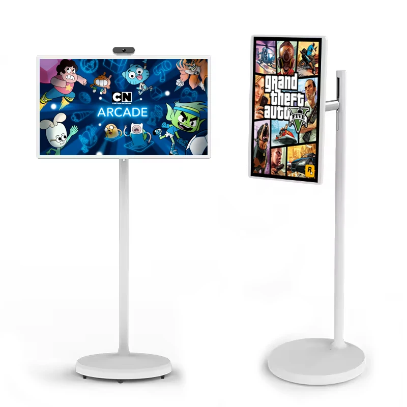 Samidisplay Portable Android Wireless Smart Touch Screen Monitor 24/27/32 Inch Home Entertainment LCD TV Rotatable Stand Tablet
