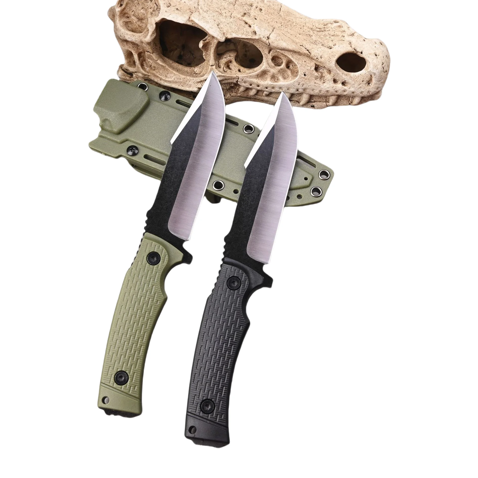 Cuchillo Camping Stainless Steel Survival Hunting Tactical Fixed Blade Knife With Kydex Sheath Hand Tools
