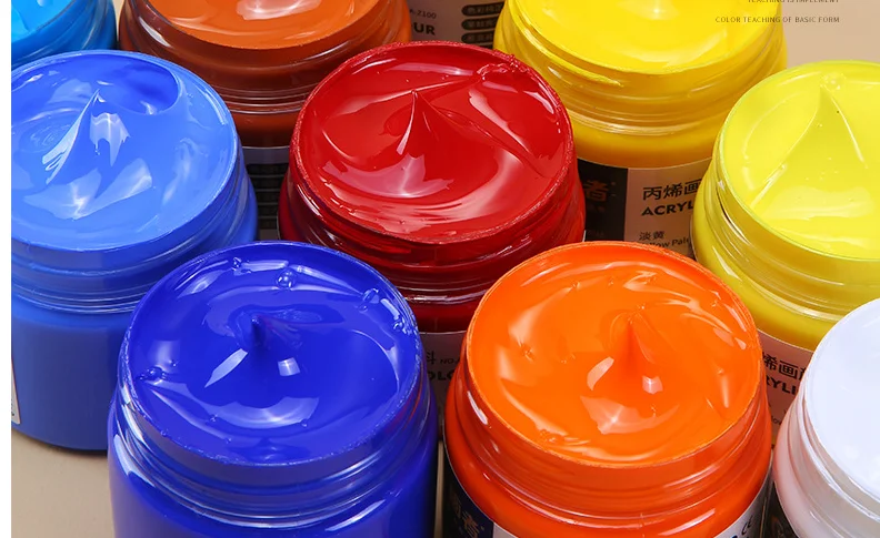 Custom 12/24/36 Colors Acrylic Paint Set Acrylic Color Paint Buy Wholesale 100ml Acrylic Art Paints Prices For Kids