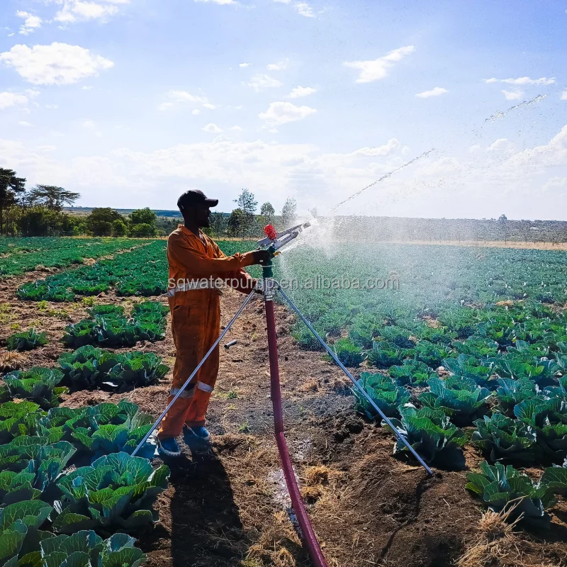 Agriculture PY30 40 50 Long shoot radius 62-120m tripod irrigation system rain gun sprinkler