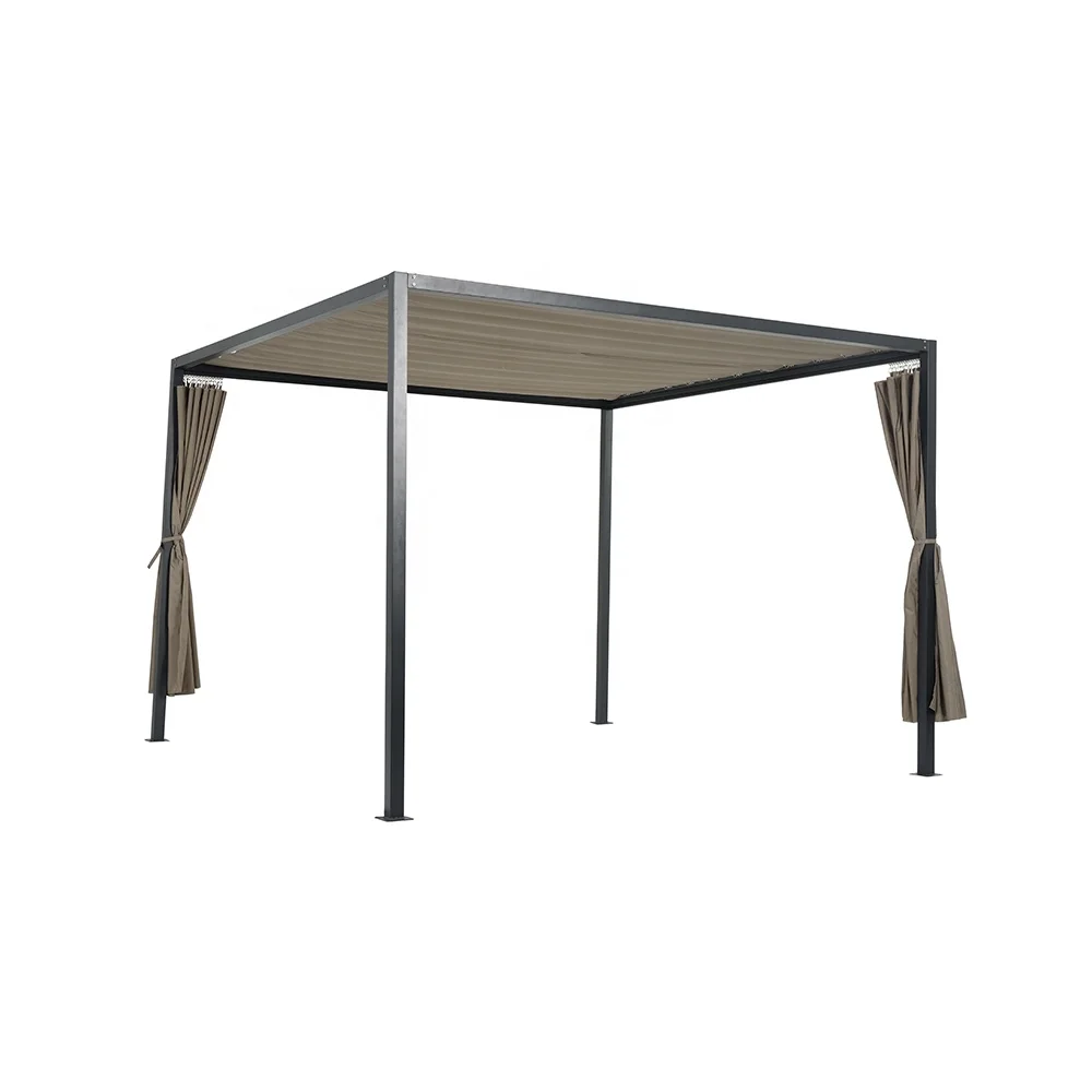 
Garden Furniture Rattan Outdoor Fabric Cushion Shelter Gazebo Sofa Set 